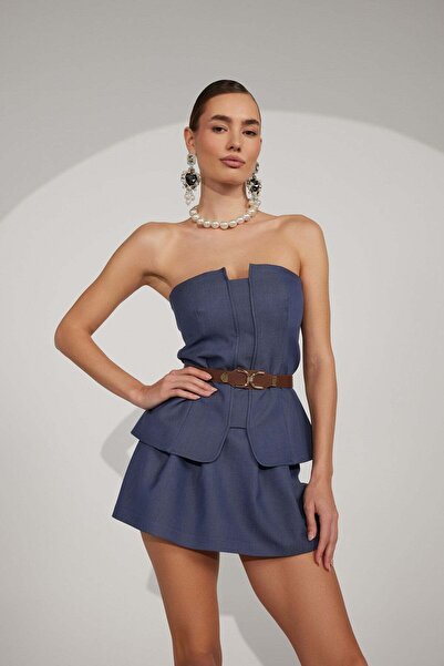 NOK İSTANBUL Samantha Mini Short İndigo