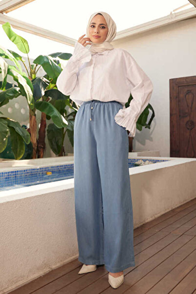 Neways 1105-Battal Elastic Pants Blue