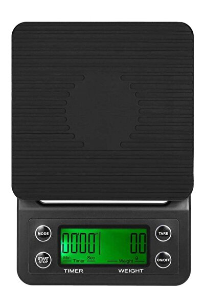 Arabest Electric LCD Display Coffee Drip Scale With Timer Black 5kg