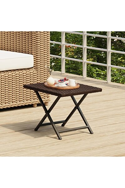 Concept Πτυσσόμενο τραπέζι μπιστρό, καφέ, 45x35x32 cm, πολυρατάν