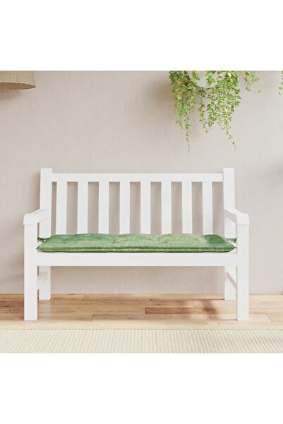 Concept Pernă bancă de grădină, model frunze, 120x50x7 cm, textil