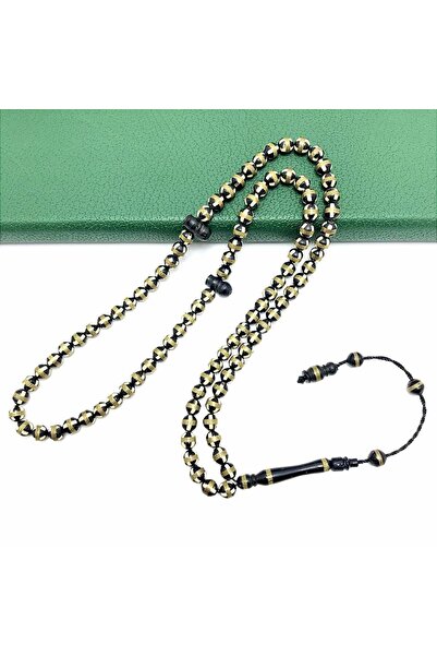 KANUNİ TESBİH 99 Luxurious Brass Wrapped, Enamel Embellished Kuka Prayer Beads