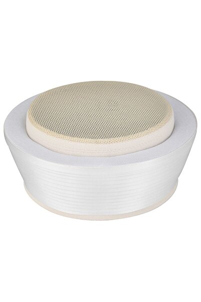 İkranur Лятна блуза „Имам Сараги“ в цвят крем с мрежести вложки, изработена о...