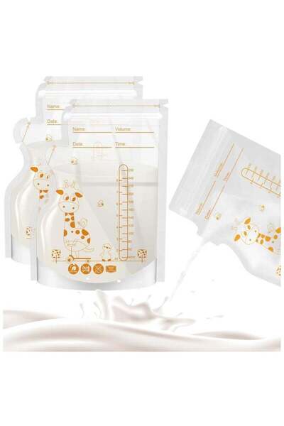 Arabest Disposable Breastmilk Storage Bags, 8.5 OZ / 100 Pcs Breast Milk Stor...