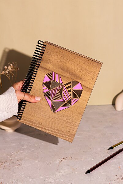 sylar Natural Wood Cover Unlined Notebook – Stylish and Durable Design