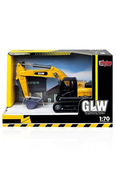 Vardem Toy Boxed Friction-Powered Metal Construction Vehicle Backhoe Excavato...