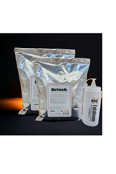 DETECH Doğal Diatom Tahtakurusu, Bit ve Parazit Tozu 2 x 1 kg + Püskürtücü