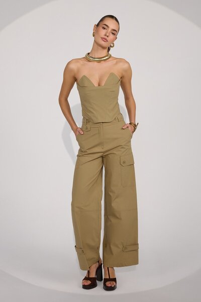 NOK İSTANBUL Crown Safari Pants Bronze Brown