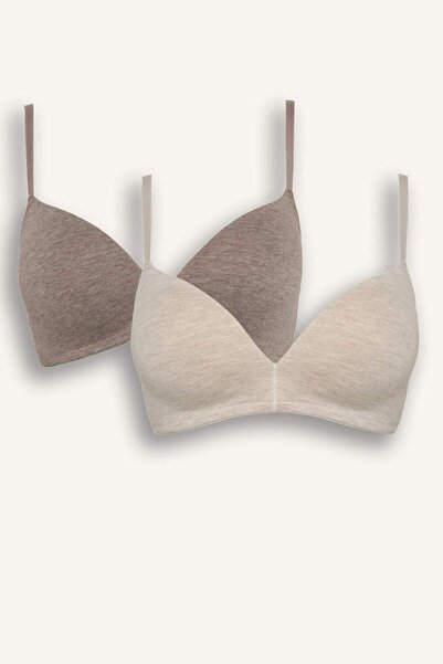 DeFacto Σετ Βαμβάκι τεμαχίων μπλουζάκια-σουτιέν με ενισχυμένα επιθέματα G9532...