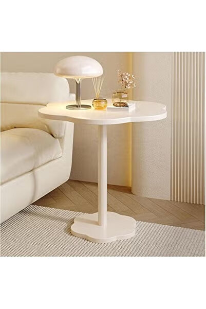 KEKE طاولة جانبية بيضاوية ضيقة – طاولة جانبية صغيرة عصرية للأريكة أو غرفة النوم