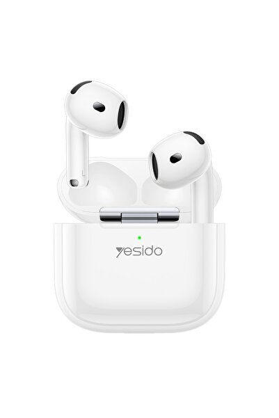 Yesido Wireless Earbuds, Bluetooth 5.4, Half-In-Ear, ENC, 300mAh, White