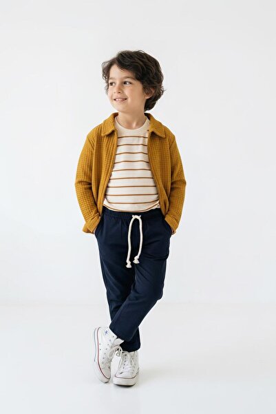 MiaBaby Cardigan, Trousers, T-Shirt 3-Piece Set