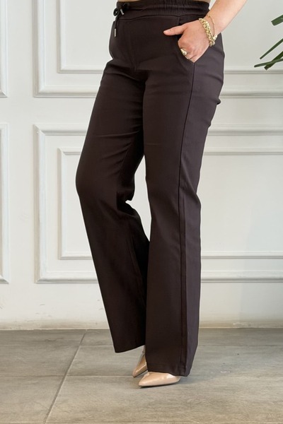 yb yağmur butik Elastic Waist Lightweight Spanish Trousers