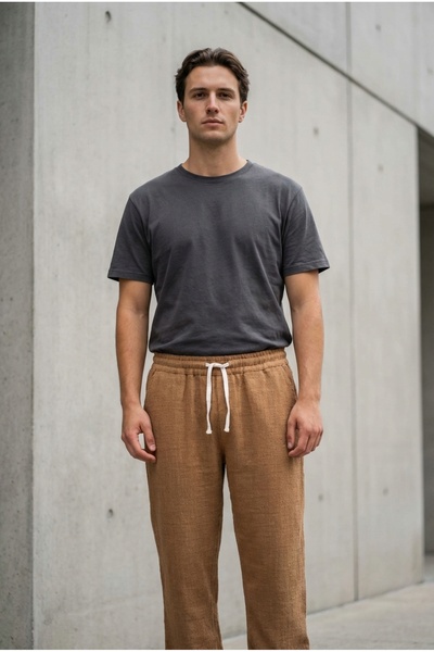 bombe Beli cu elastic pentru bărbați in bumbac bucăți pantaloni jogger