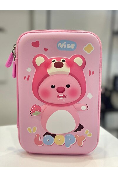 Liya's Gift Eva Kabartmalı Kalem Kutusu Kız Çocuk Figürlü Kalemlik Kalem Kutu