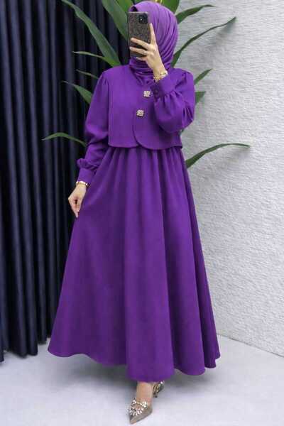 mihratesettür TESETTÜR DUBLE KUMAŞ ELBİSE