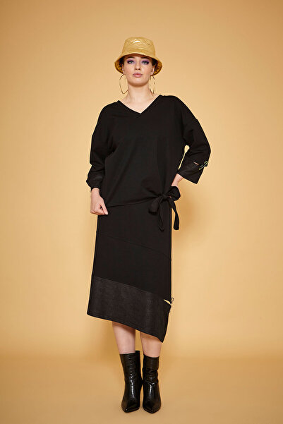 VERDA V-Neck Blouse Skirt Set