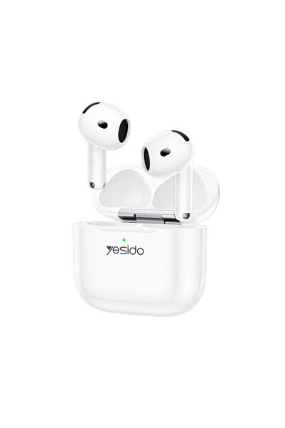 Yesido Wireless Earbuds, ANC, Bluetooth 5.4, In-Ear, 300mAh, White