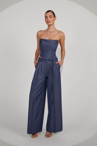 NOK İSTANBUL Timeless Pin Pants İndigo