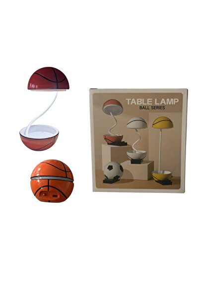 ADIRI SHOP Lampă de birou LED în formă de minge de baschet, reîncărcabilă USB...