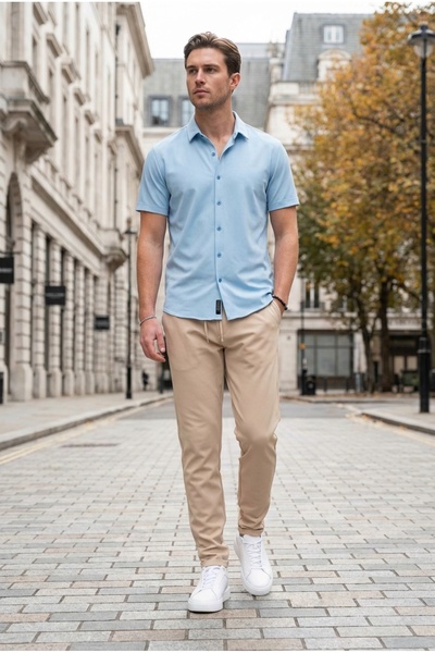 bombe Ανδρικό παντελόνι Boyfriend Mold Παντελόνι jogger με ελαστική μέση