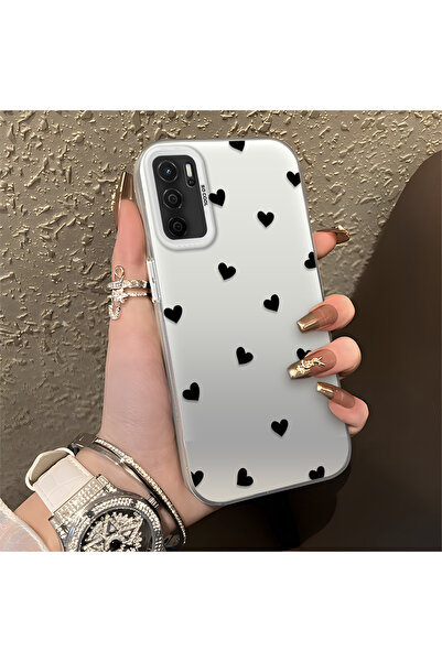 PATTERNOVA Oppo A16/A16S Uyumlu Yüksek Kaliteli Fiyonk Desenli Kılıf, Darbeye...