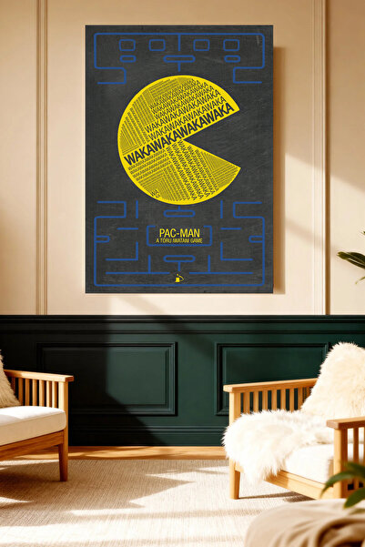 Mushen Studio Pac-Man Retro Game Tematică artistică Pictură pe pânză Decor pe...