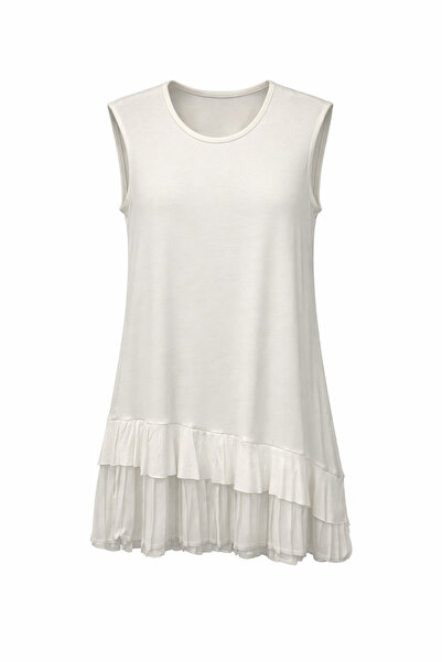 Kayra Women's Zero Sleeve Blouse - Ecru