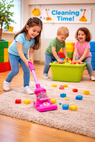 toysmilla Pembe Dikey oyuncak süpürge