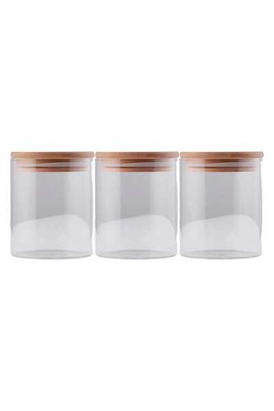 Crystal Drops Borosilicate Glass Canister Set, 3 pcs