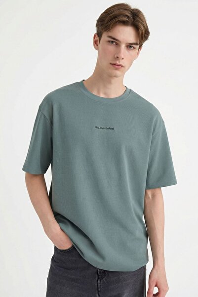 DeFacto تي شيرت بوكسي فيت مطبوع D5871AX26SP