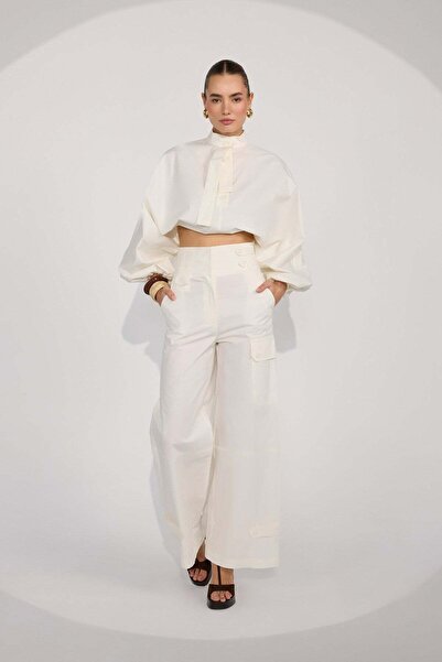 NOK İSTANBUL Crown Safari Pants Ecru