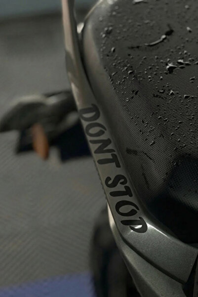 Banxtre Motosiklet için Siyah Renk Komik Yazı Dont Stop Sticker Etiket (15CMX...