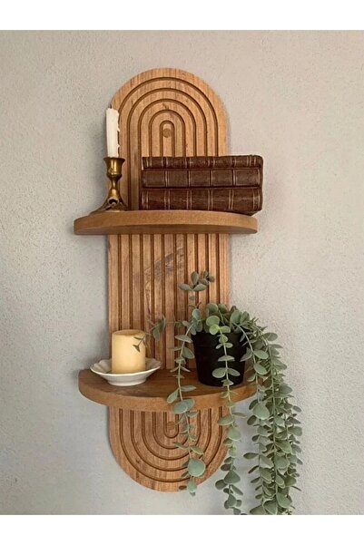 Vuslat Hediyelik Dekoratif Modern Duvar Rafı (22 x 55 cm)