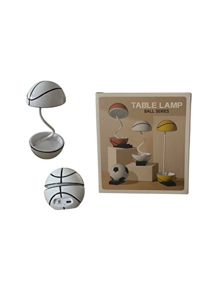 ADIRI SHOP Lampă de birou LED în formă de minge de baschet, reîncărcabilă USB...