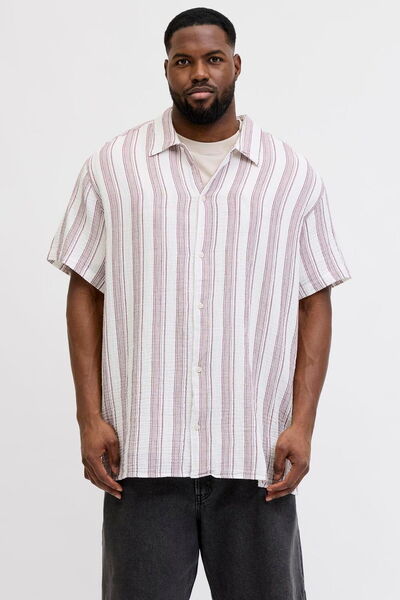 Jack & Jones Cămașă cu guler tip resort, mărime mare - Nantucket