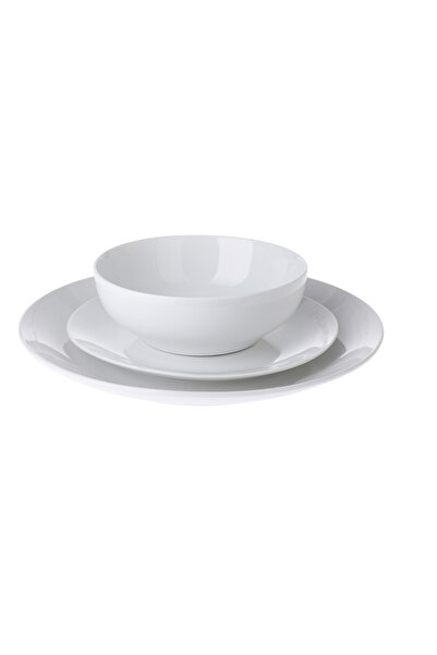 Excellent Houseware Σετ σερβίτσιων, πορσελάνη, 12 τεμάχια, λευκό