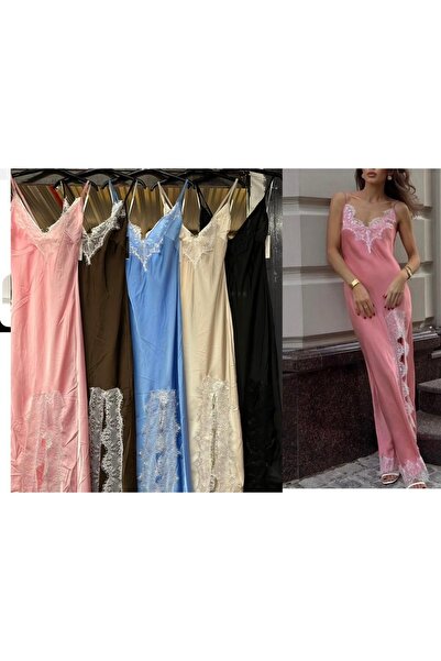 GIA'S WORLD Lace to Linen village long dress