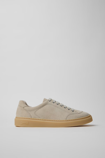 CAMPER Table Runner Twentyfive Men's Beige Suede Leather Sports Shoes