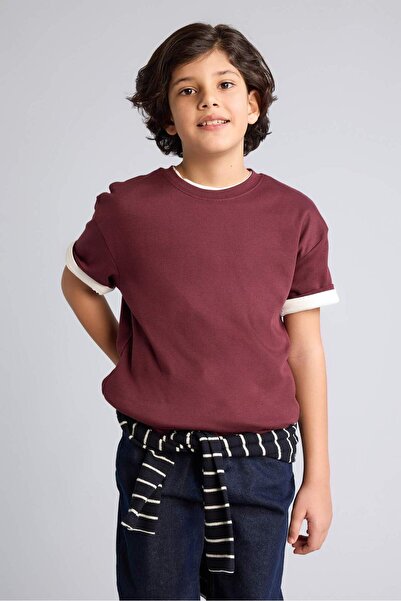 DeFacto Tricou supradimensionat din țesătură groasă pentru băieți G6486A826SM