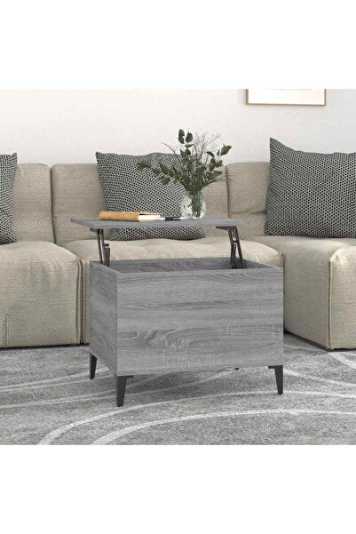 Concept Τραπεζάκι σαλονιού, γκρι sonoma, 60x44,5x45 εκ., επεξεργασμένο ξύλο