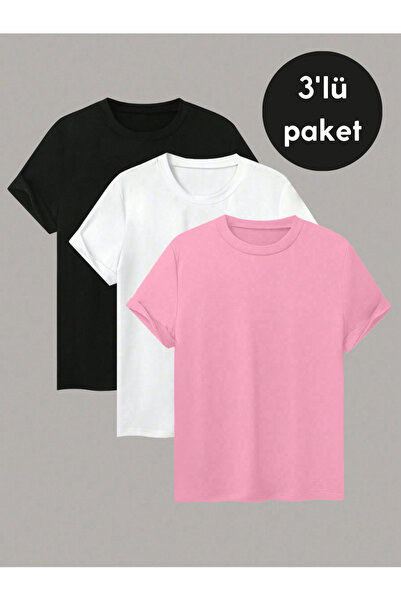 Gollinger Set avantajos de 3 tricouri cu guler rotund - Tricouri supradimensi...