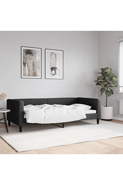 Concept Σκελετός κρεβατιού, μαύρο, 90x190 cm, ύφασμα