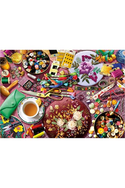 Educa Puzzle لغز طاولة الخياطة من إيدوكا 2000 قطعة - طاولة الخياطة - 20263