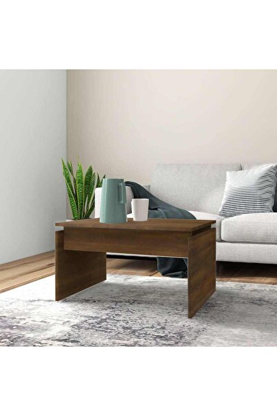 Concept Τραπεζάκι σαλονιού, καφέ δρυς, 68x50x38 εκ., επεξεργασμένο ξύλο