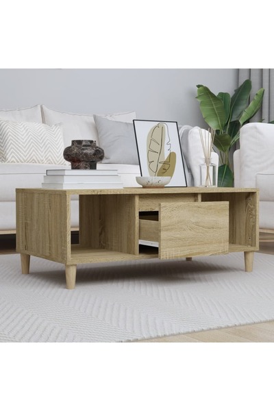 Concept Τραπεζάκι σαλονιού, δρυς sonoma, 90x50x36,5 εκ., επεξεργασμένο ξύλο