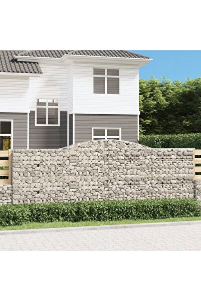 Concept Coșuri gabion arcuite 4 buc, 400x30x140/160 cm, fier galvanizat