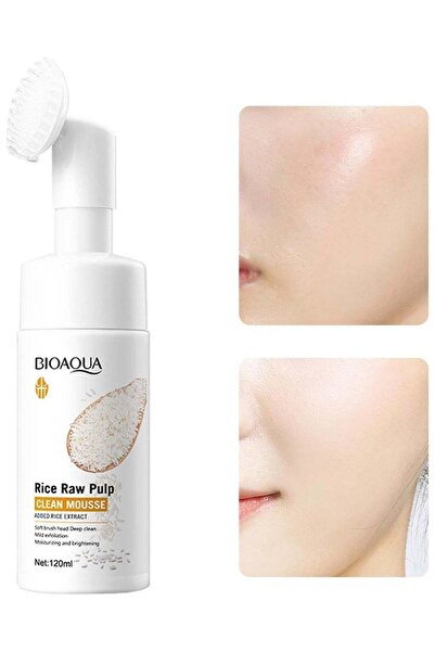 Bioaqua Rice Raw Pulp Cleanser Mousse 120ML