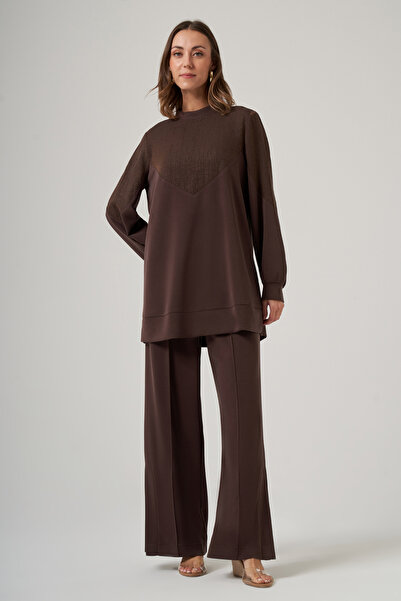 Nuss Tunic Trouser Set 1045 Brown