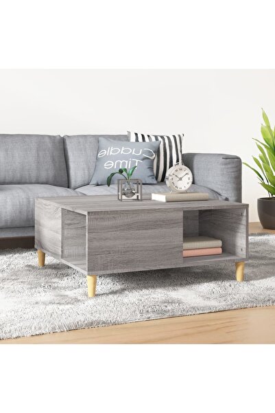 Concept Τραπεζάκι σαλονιού, γκρι sonoma, 80x80x36,5 εκ., επεξεργασμένο ξύλο